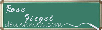 Rose Fiegel Visitenkarte